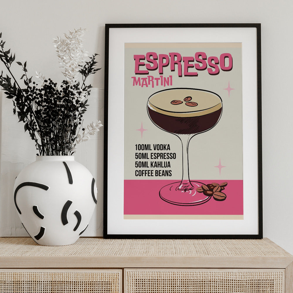 Espresso Martini - Art Print by WallChart Art Studio