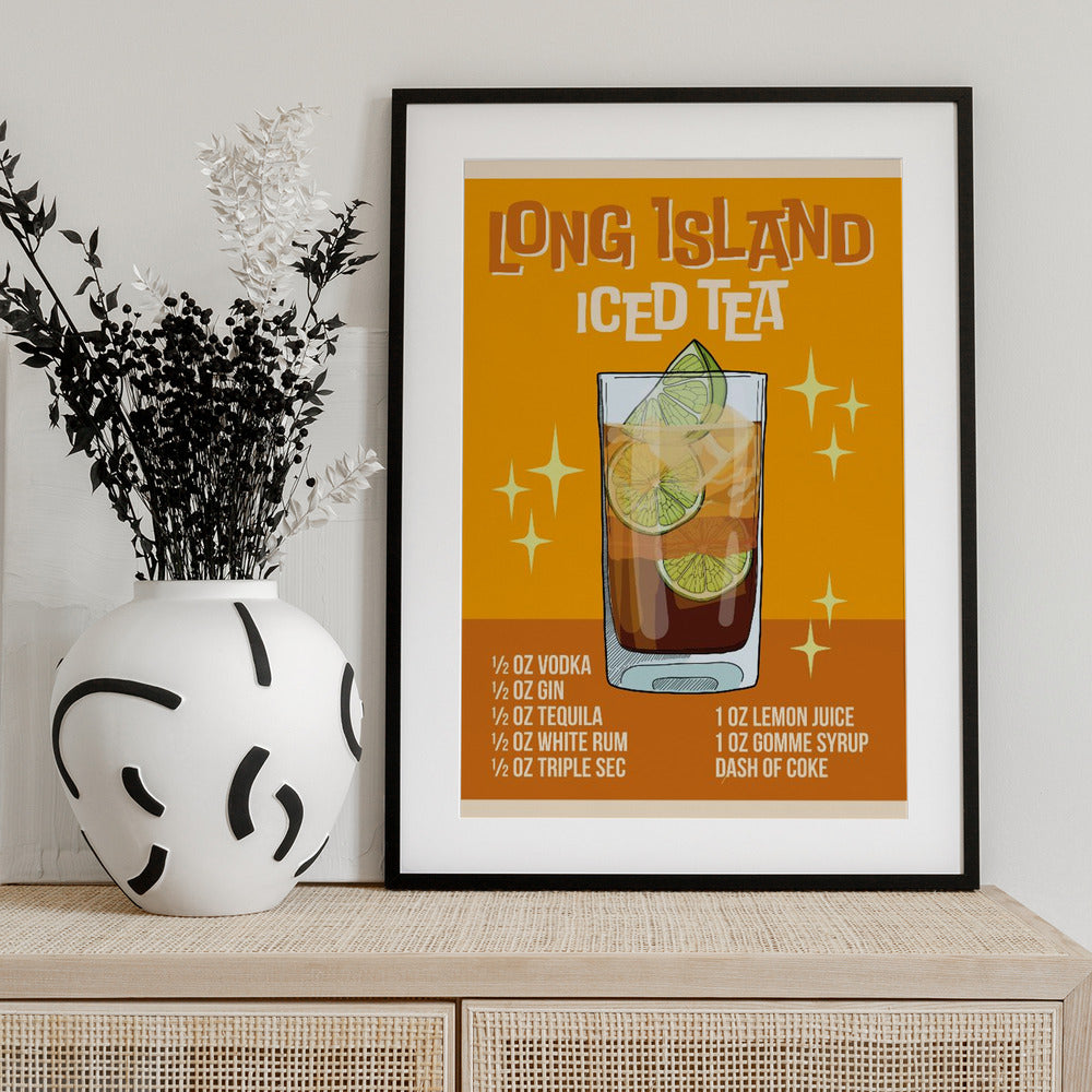 Long Island Iced Tea - Art Print by WallChart Art Studio