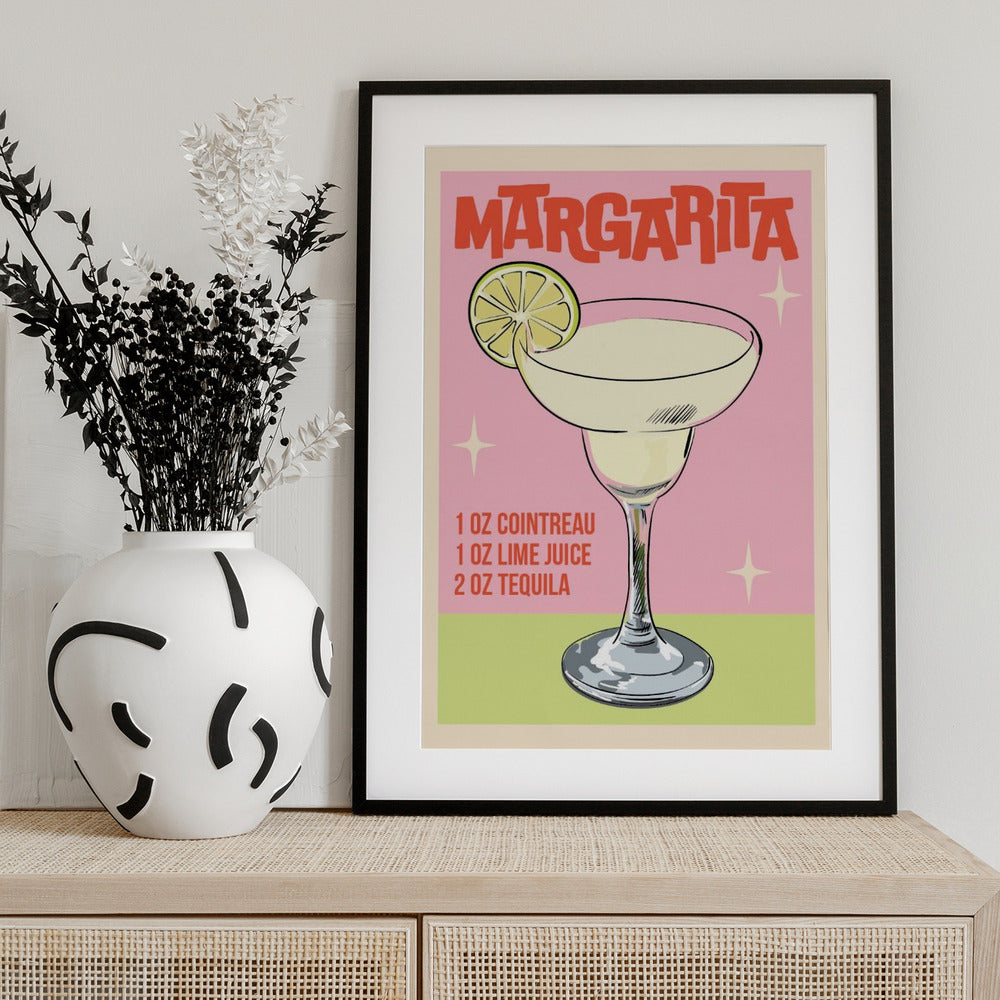 Margarita Cocktail - Art Print by WallChart Art Studio