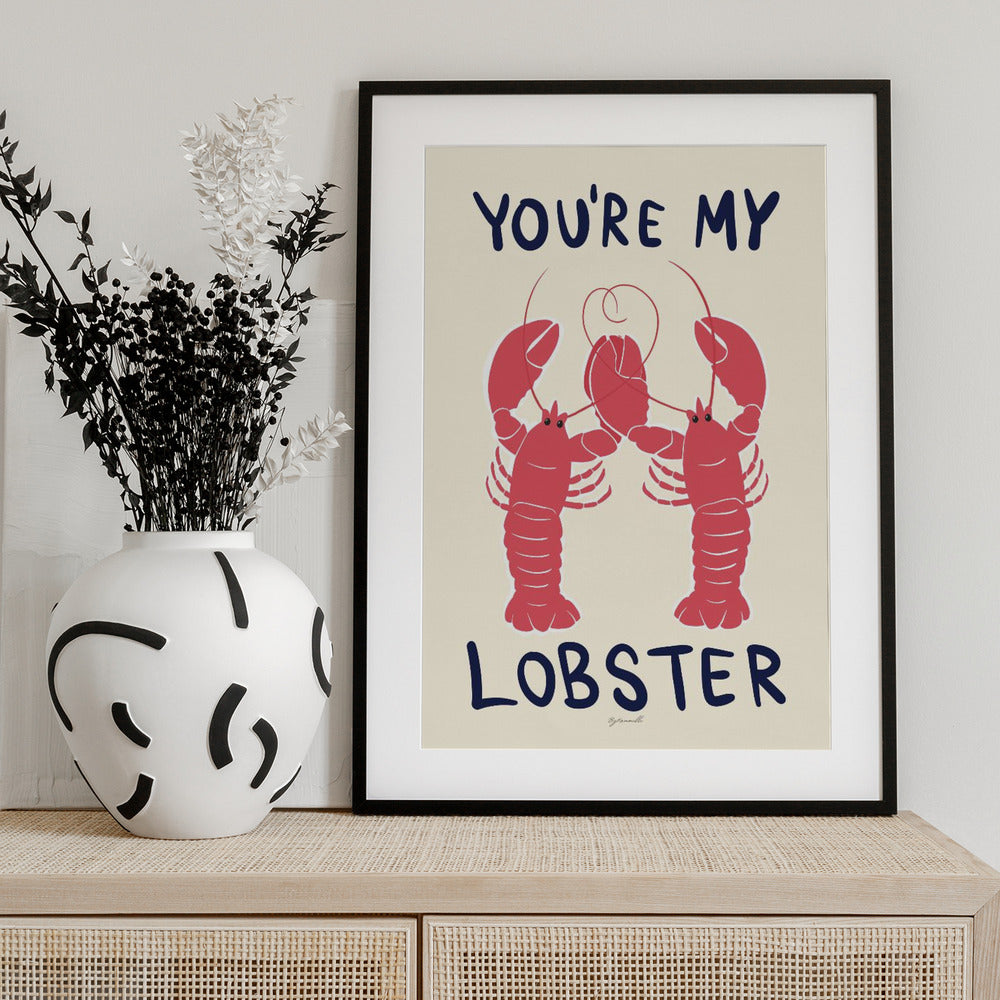 You're My Lobster - Art Print by ByKammille
