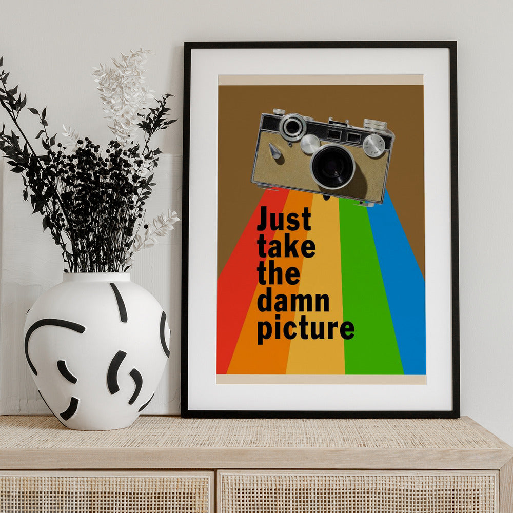 Just Take the Damn Picture - Art Print by WallChart Art Studio