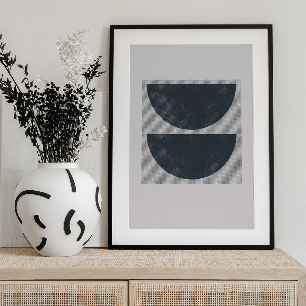 Monochrome Halves - Art Print by THE MIUUS STUDIO