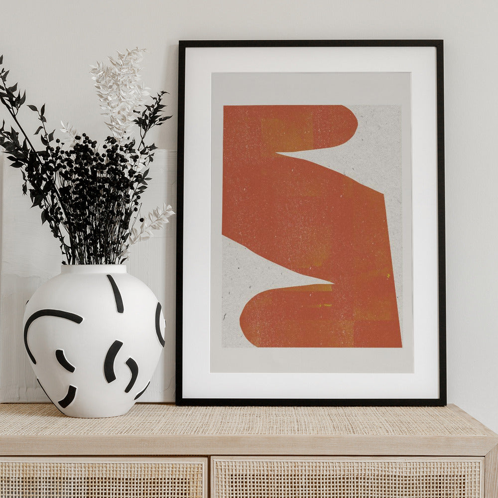 Orange Silhouette - Art Print by THE MIUUS STUDIO
