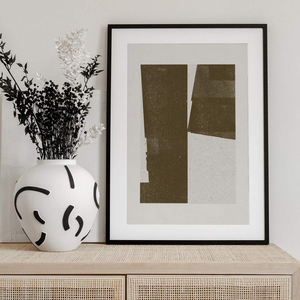 Muted Geometries - Art Print by THE MIUUS STUDIO
