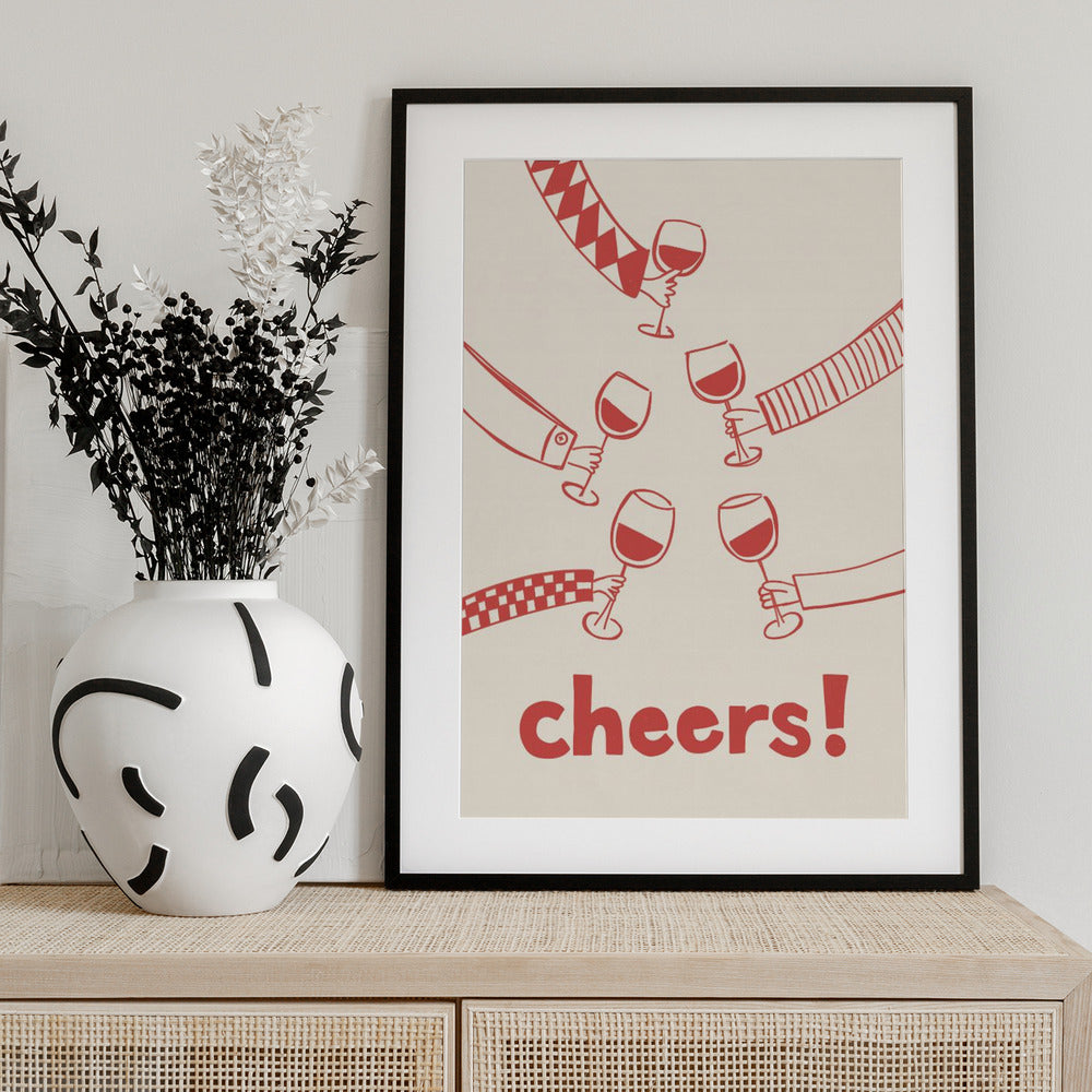 Cheers! Wine Celebration - Art Print by Rio Soléy