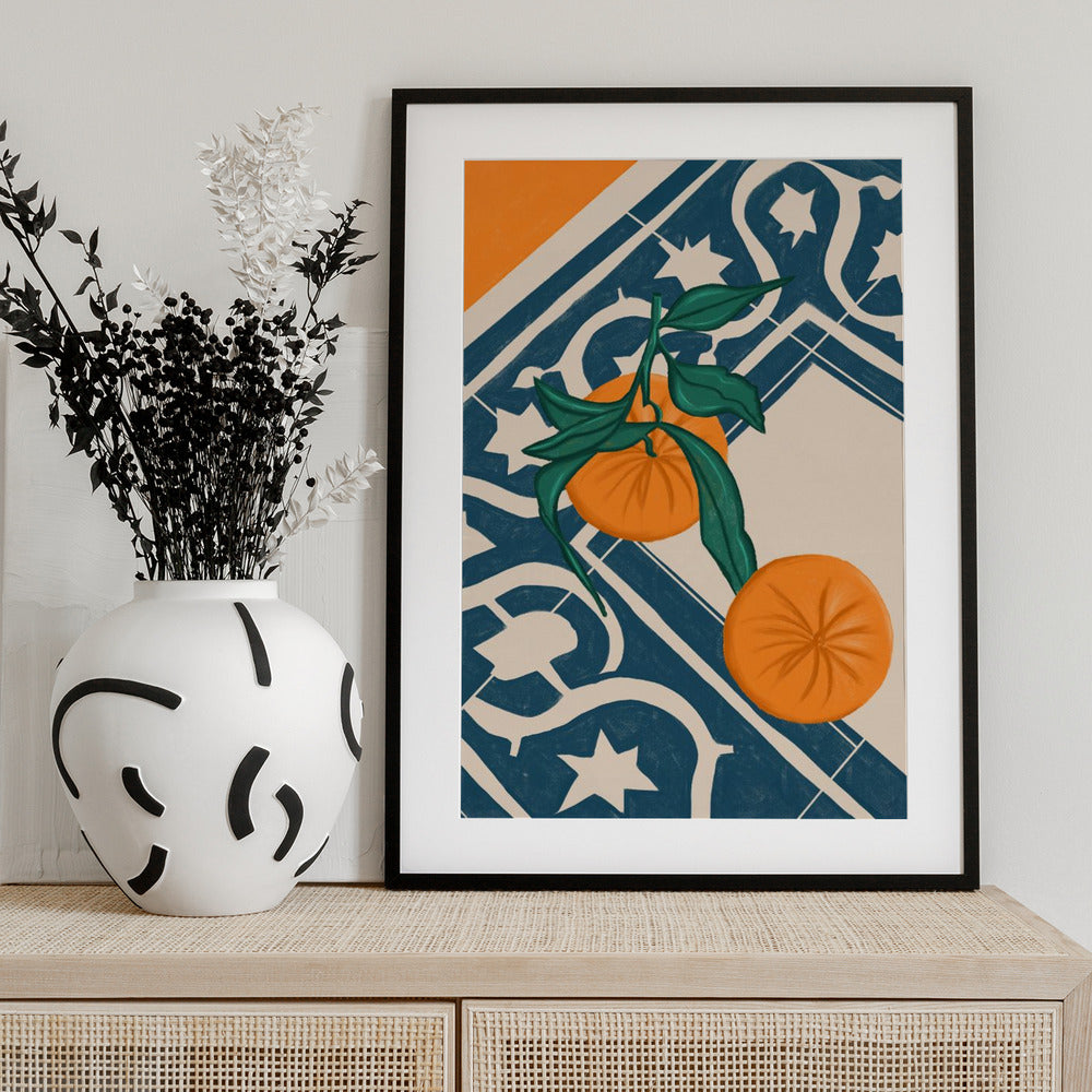 SUMMER MANDARINS - Art Print by Gulcihan Ozguc