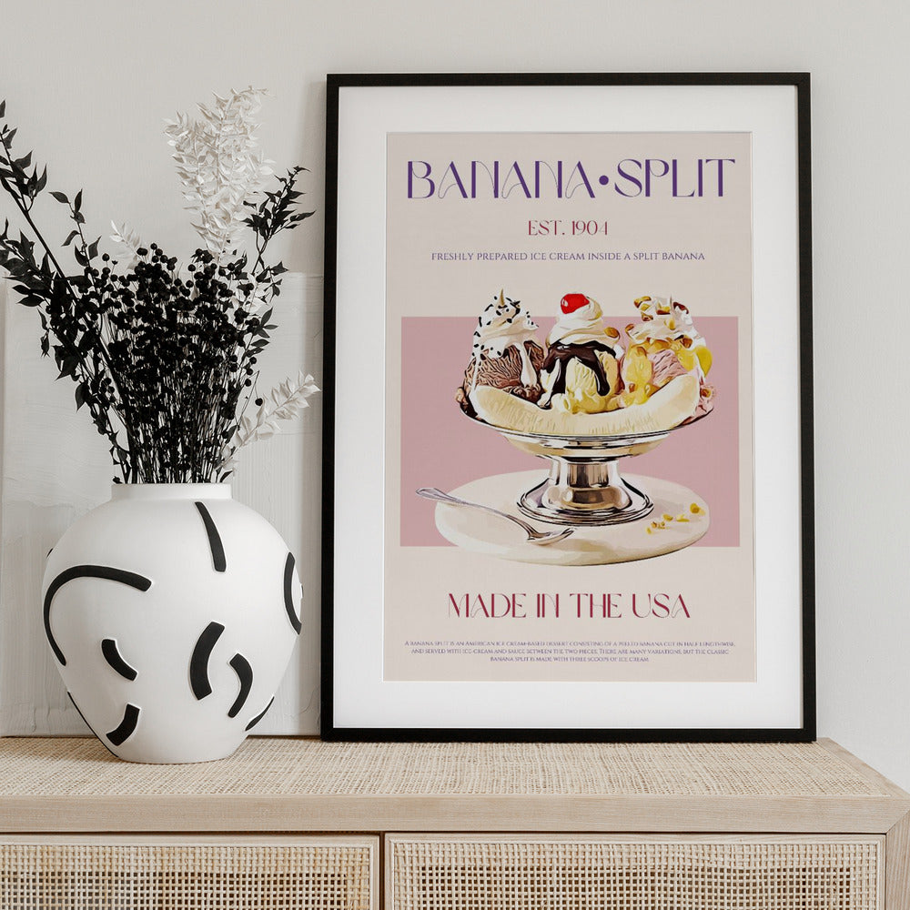 Delightful Banana Feast - Art Print by Nazma Khokhar