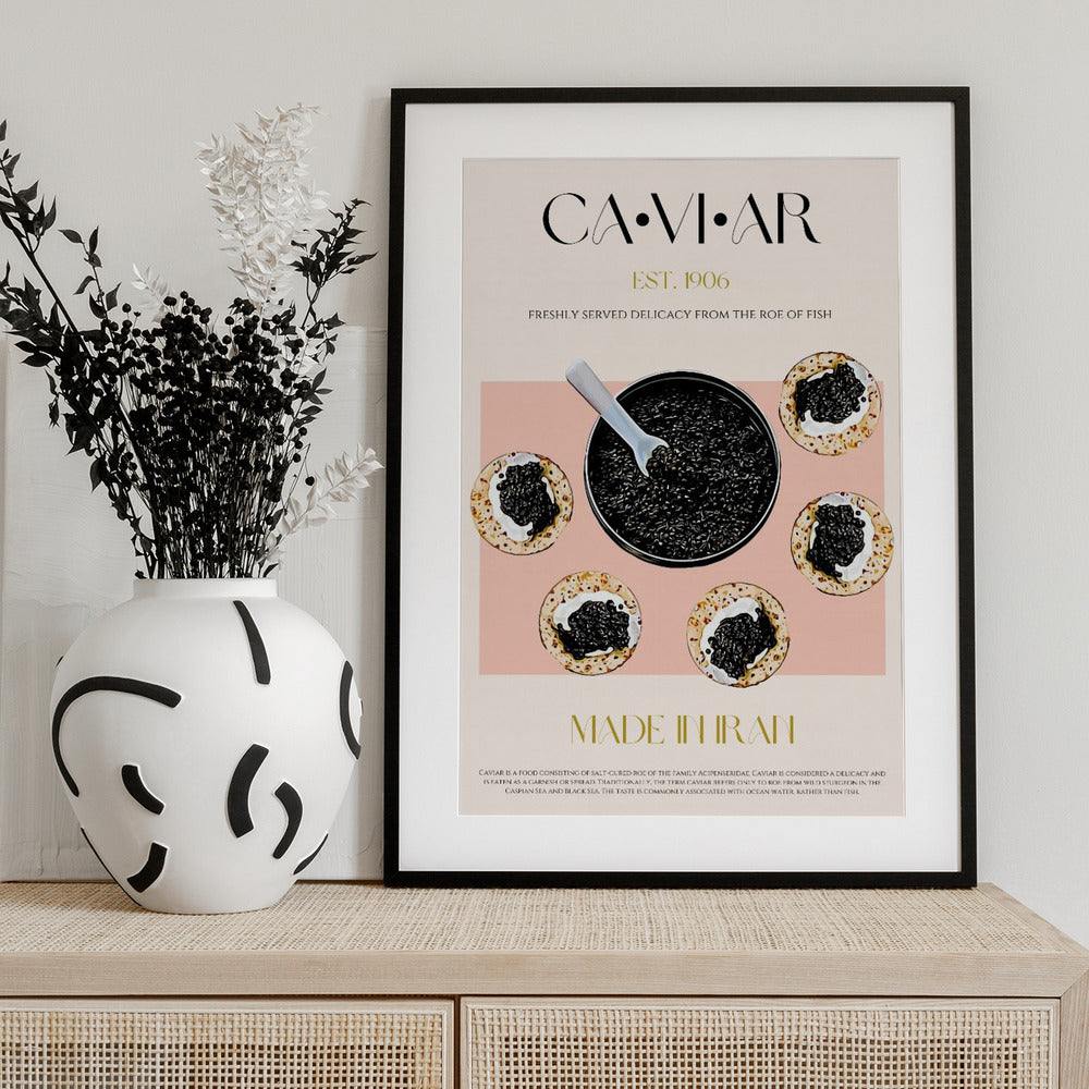 Luxury on Blini - Art Print by Nazma Khokhar