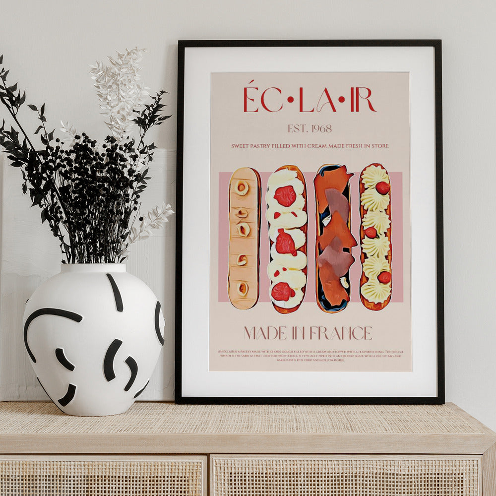French Pastry Delight - Art Print by Nazma Khokhar