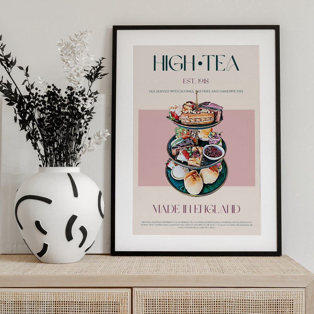 Elegant High Tea - Art Print by Nazma Khokhar