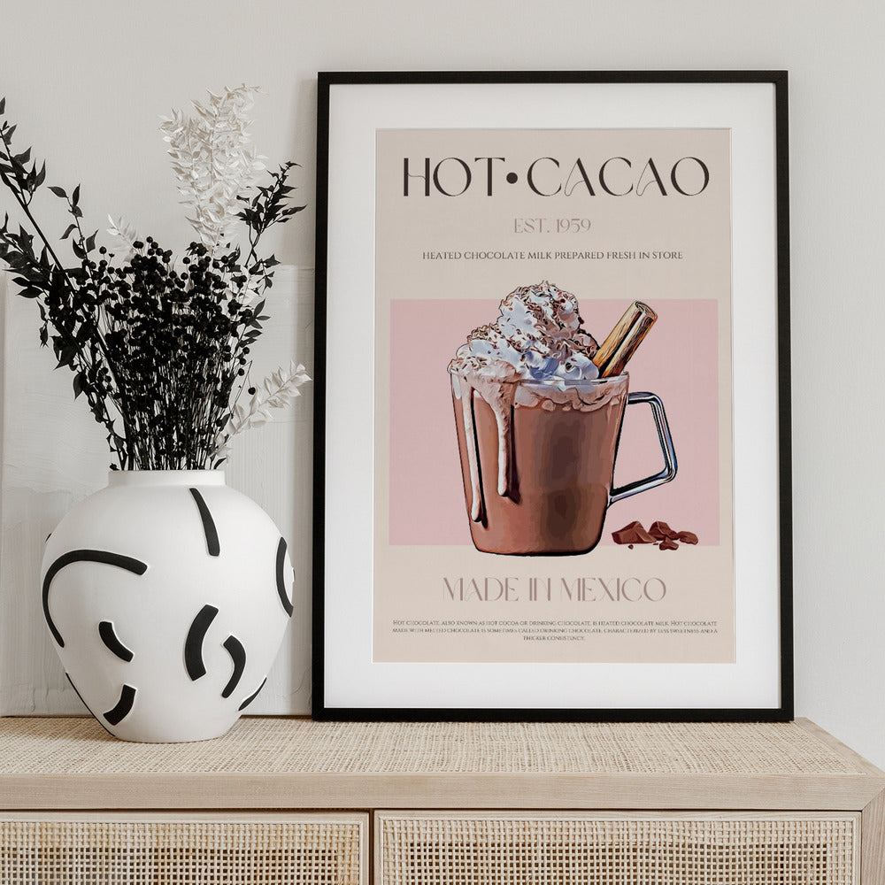 A Mug of Creamy Hot Cacao - Art Print by Nazma Khokhar