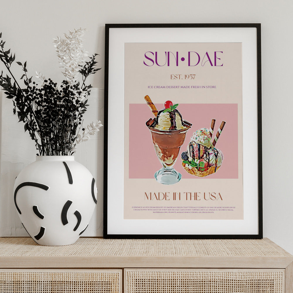 Delicious Sundaes - Art Print by Nazma Khokhar