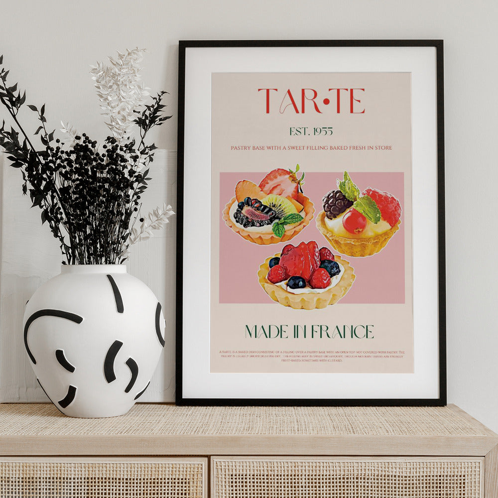 French Tart Symphony - Art Print by Nazma Khokhar
