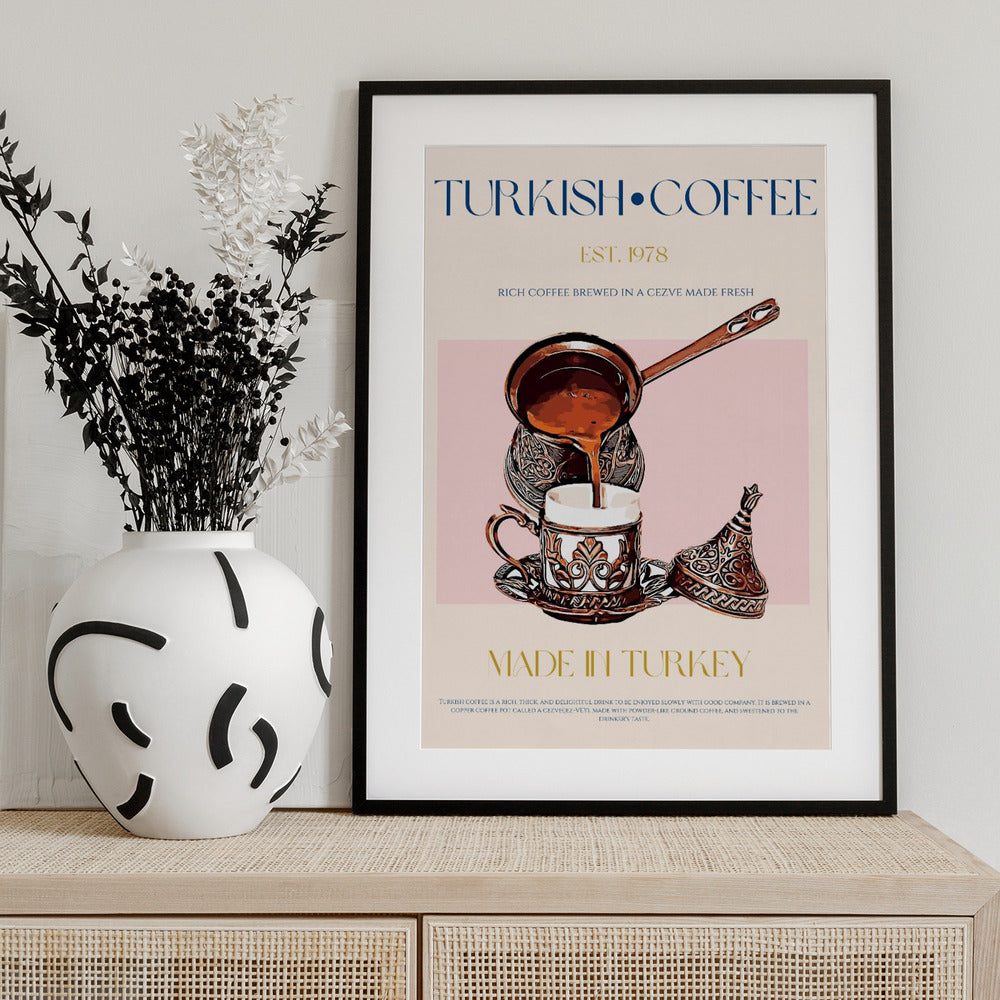 Turkish Coffee Print - Art Print by Nazma Khokhar