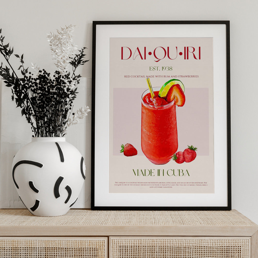 Cuban Daiquiri Delight - Art Print by Nazma Khokhar