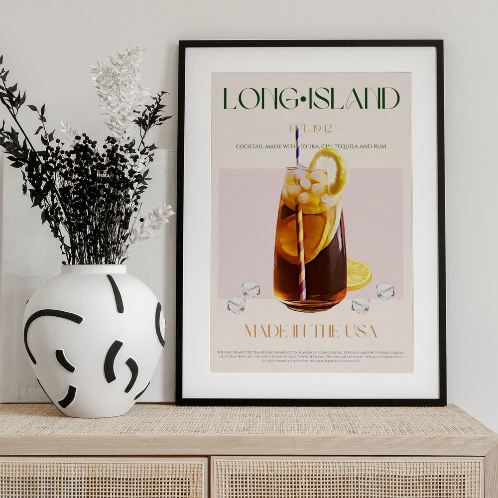 Island Cocktail Delight - Art Print by Nazma Khokhar