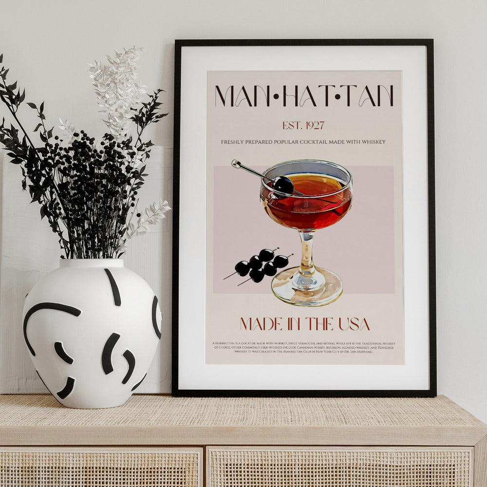 Classic Manhattan - Art Print by Nazma Khokhar