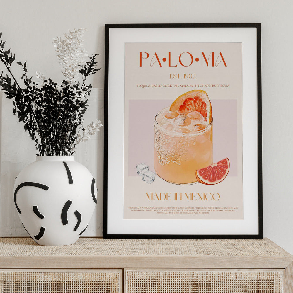 Tequila Sunrise Sip - Art Print by Nazma Khokhar