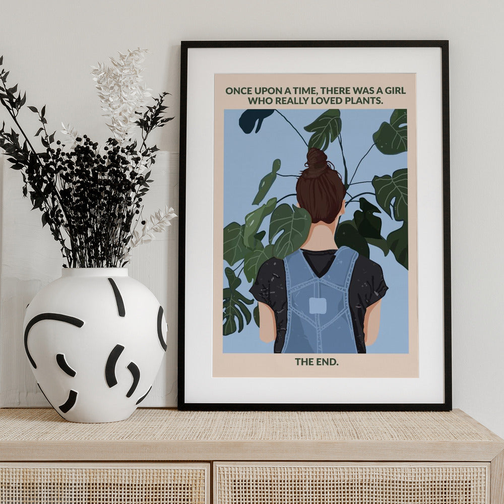 Plant Girl - Art Print by WallChart Art Studio