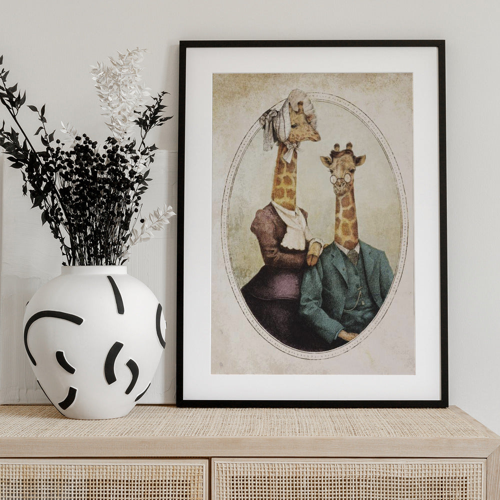 High Class Couple - Art Print by Mike Koubou