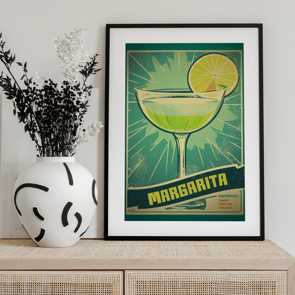 Retro Margarita Delight - Art Print by Andreas Magnusson