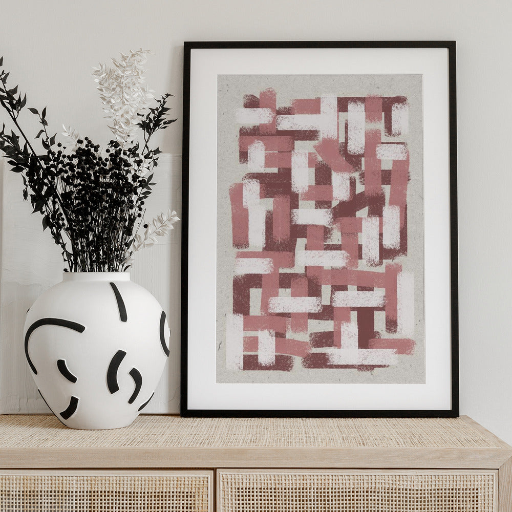 Textured Labyrinth - Art Print by THE MIUUS STUDIO
