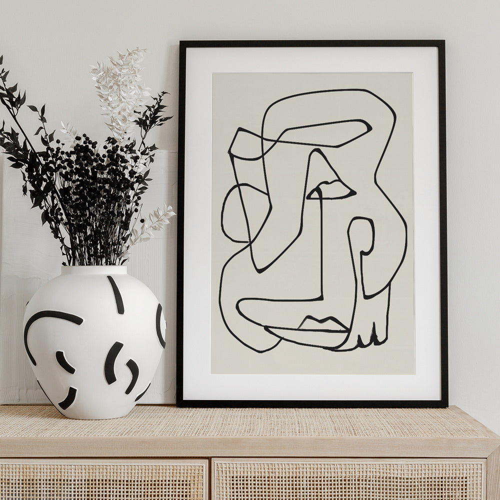 Abstract Line Art - Art Print by ThingDesign