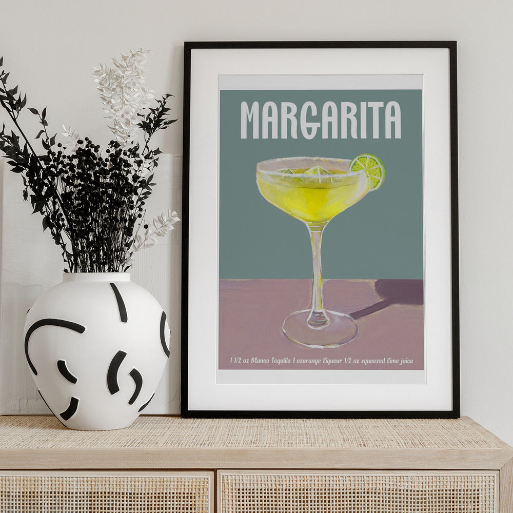 Margarita Cocktail Bliss - Art Print by Emanuela Carratoni