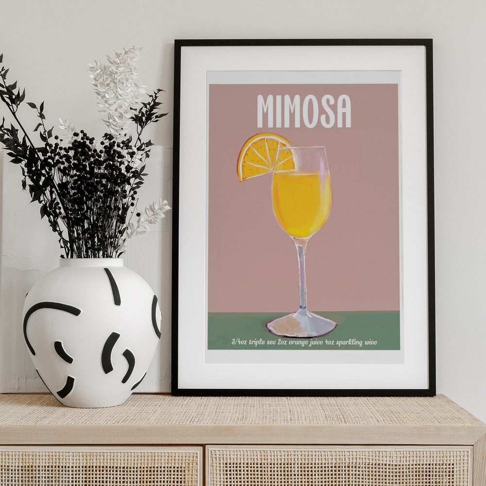 Mimosa Cocktail Delight - Art Print by Emanuela Carratoni
