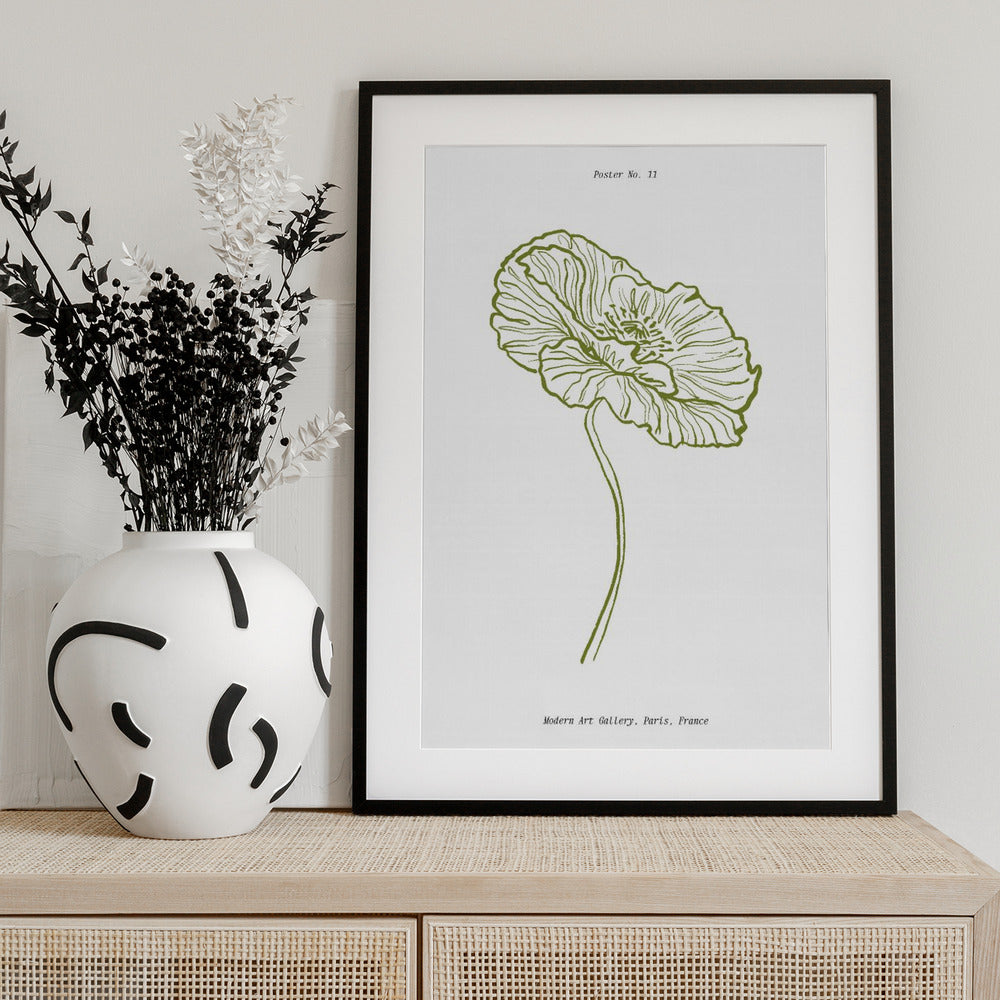 Pale Poppy Sketch - Art Print by Treechild