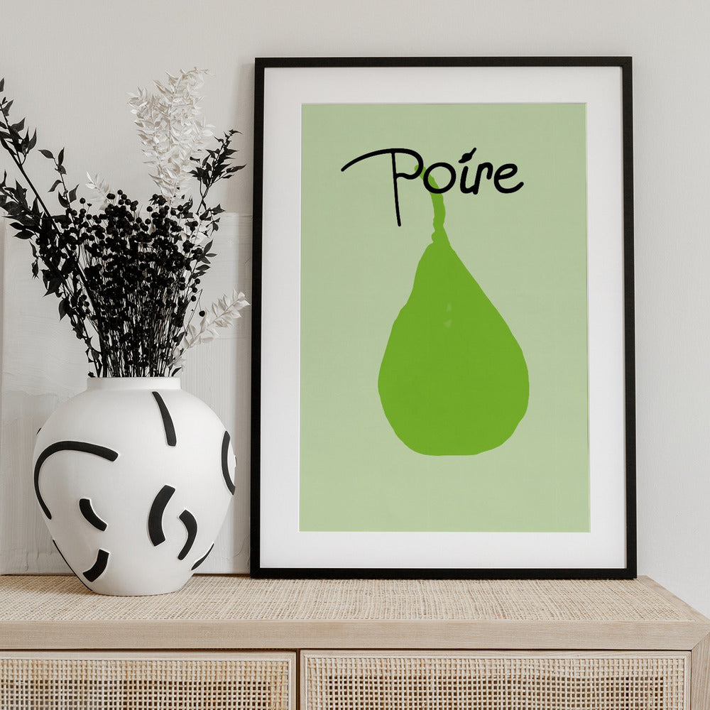 Green Pear Delight - Art Print by casa cartissi