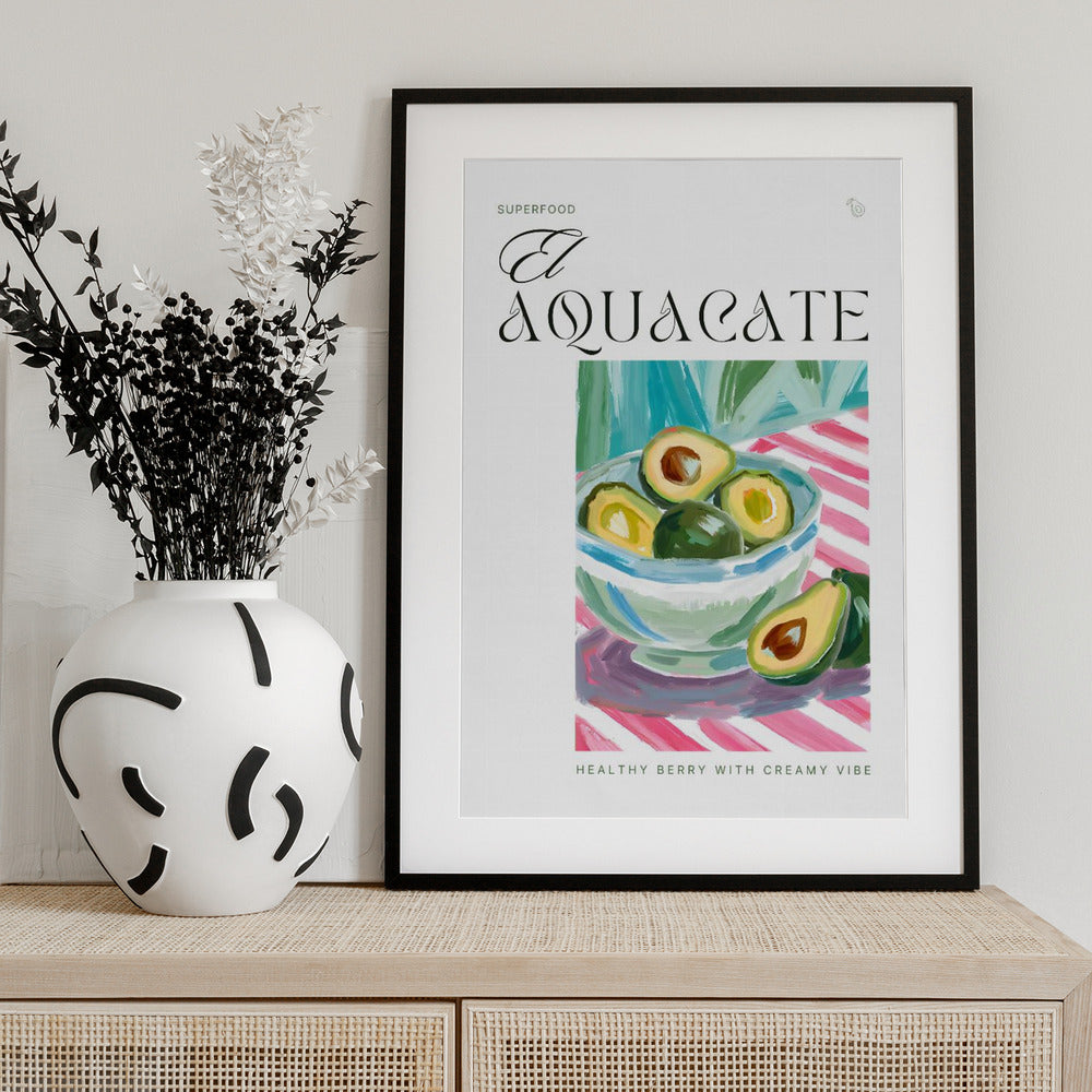 El Aquacate The Avocado - Art Print by Ohkimiko
