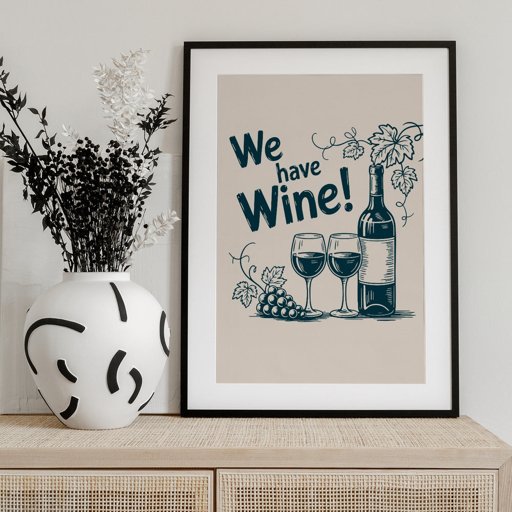 Cheers to Vino - Art Print by Andreas Magnusson