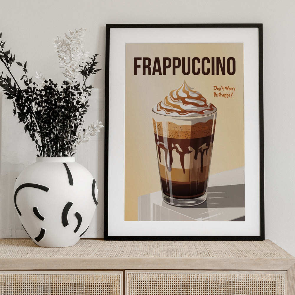 Frappuccino with Whipped Cream - Art Print by Andreas Magnusson
