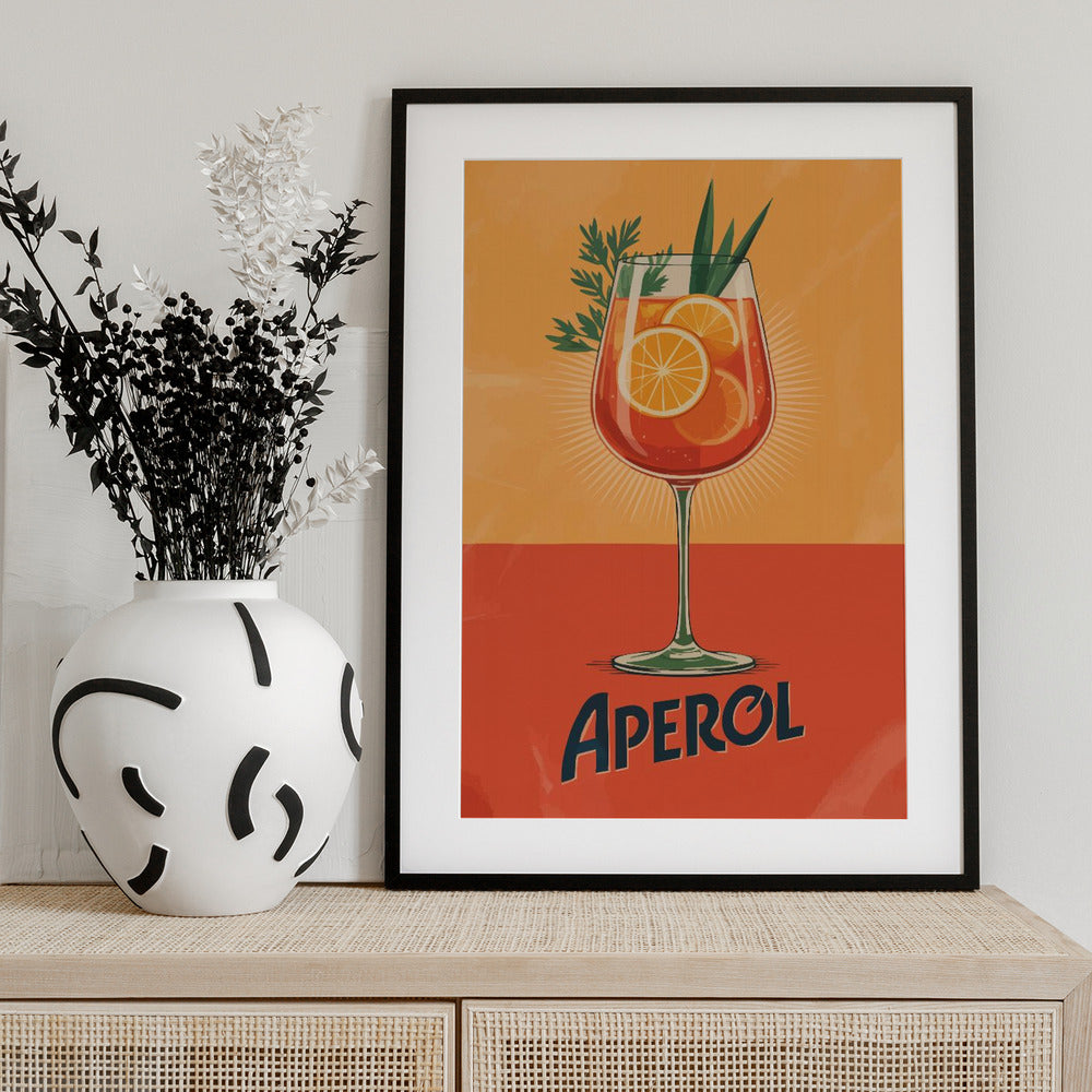 Aperol Vintage No 3 - Art Print by Andreas Magnusson