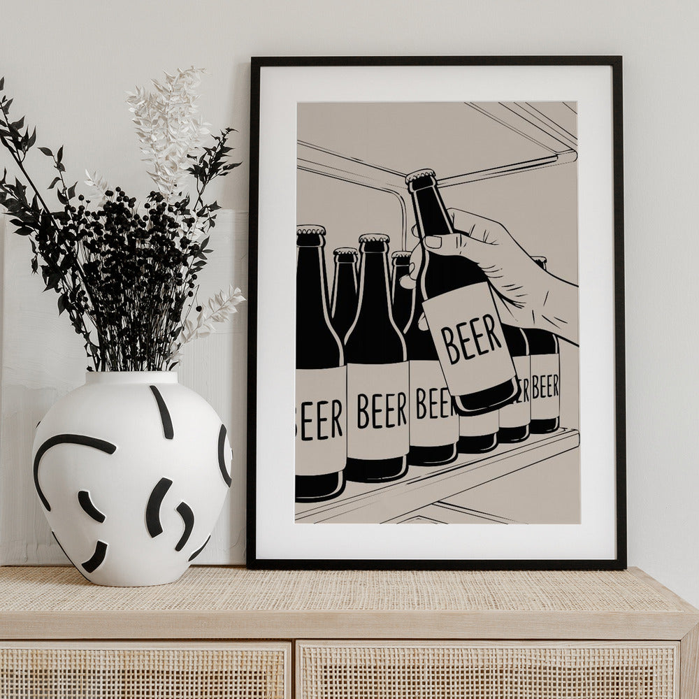 Beer Shelf - Art Print by Andreas Magnusson