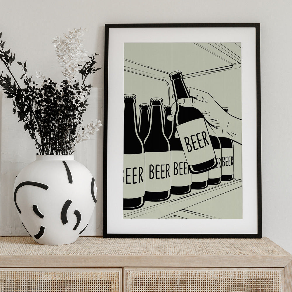 Beer Shelf - Art Print by Andreas Magnusson