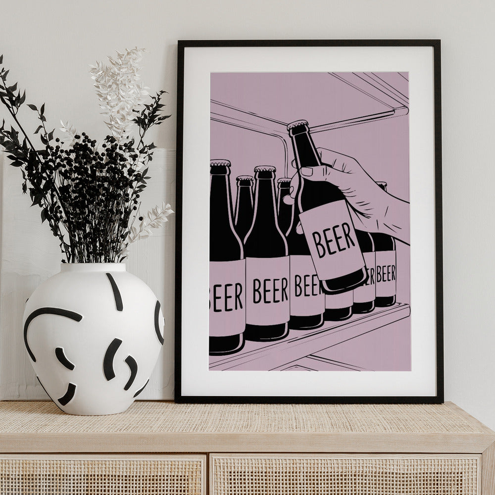 Beer Shelf - Art Print by Andreas Magnusson