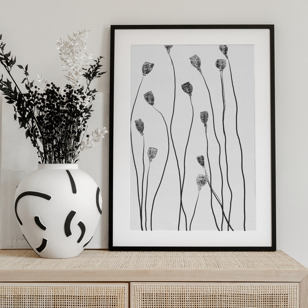 Minimal Line Plant - Art Print by THE MIUUS STUDIO