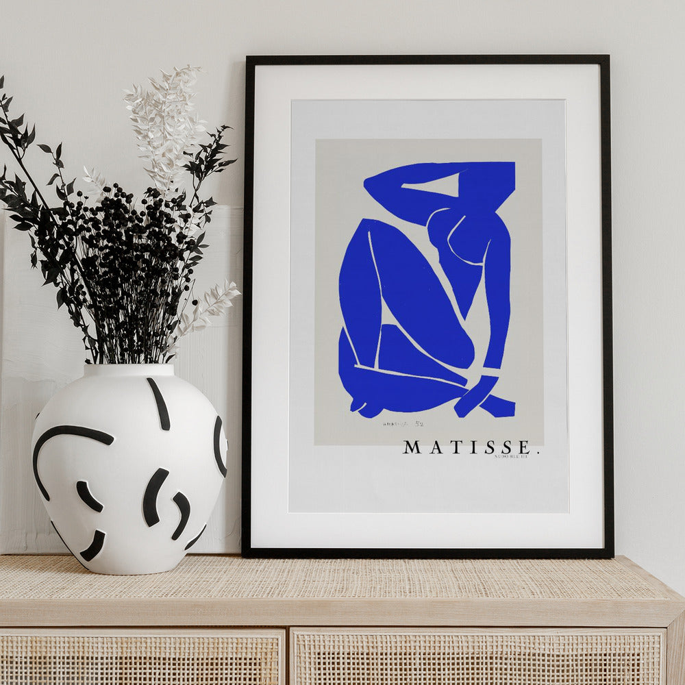 Nudo Blu III 1952 Boarder - Art Print by Henri Matisse