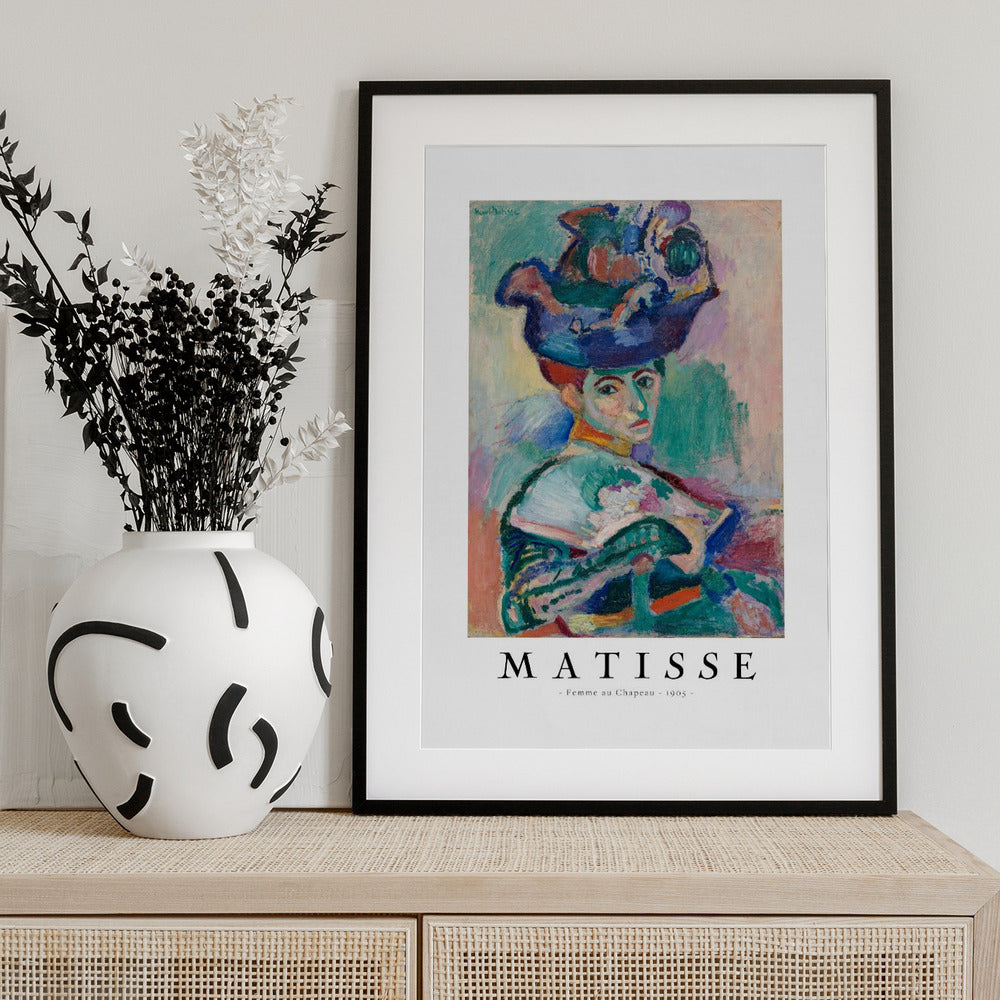 Woman With Hat 1905 - Art Print by Henri Matisse