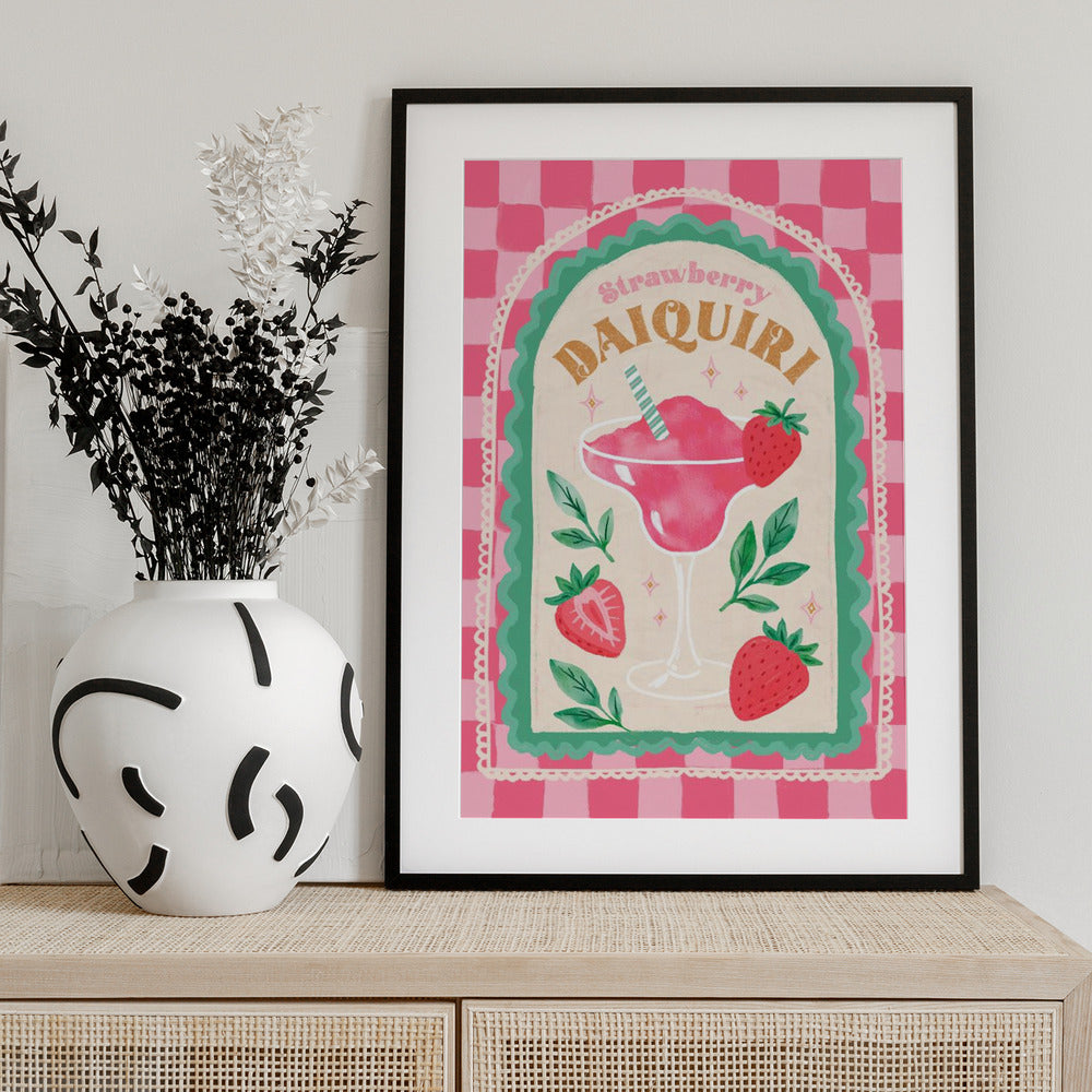 Strawberry Daiquiri - Art Print by Katarzyna Gąsiorowska