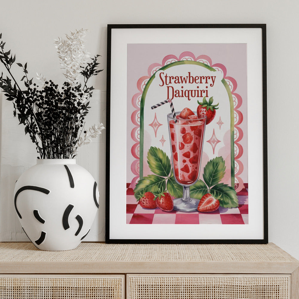 Strawberry Daiquiri - Art Print by Andreas Magnusson