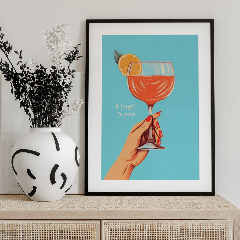 A Toast To You! - Art Print by Andreas Magnusson