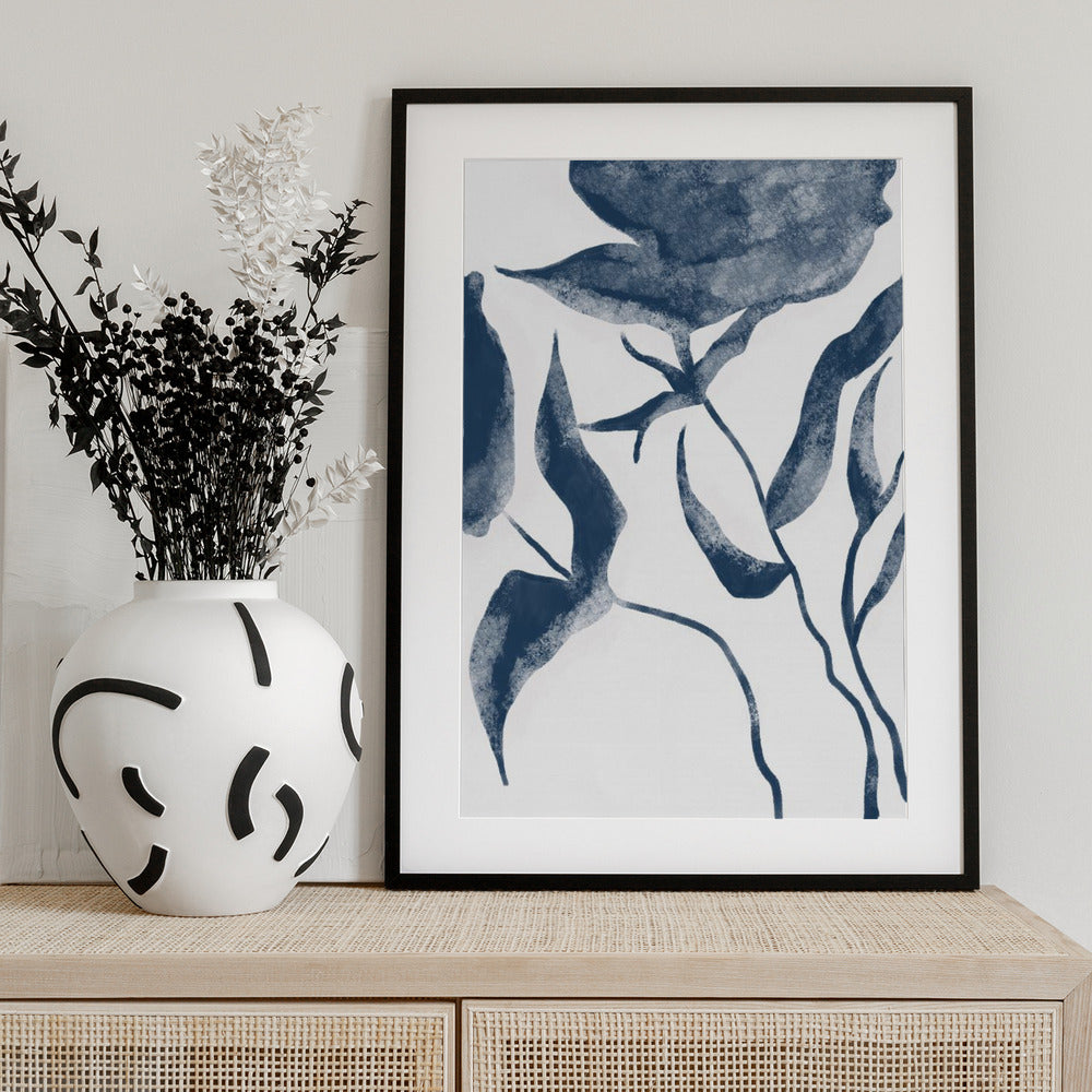 Blue Flowers - Art Print by THE MIUUS STUDIO