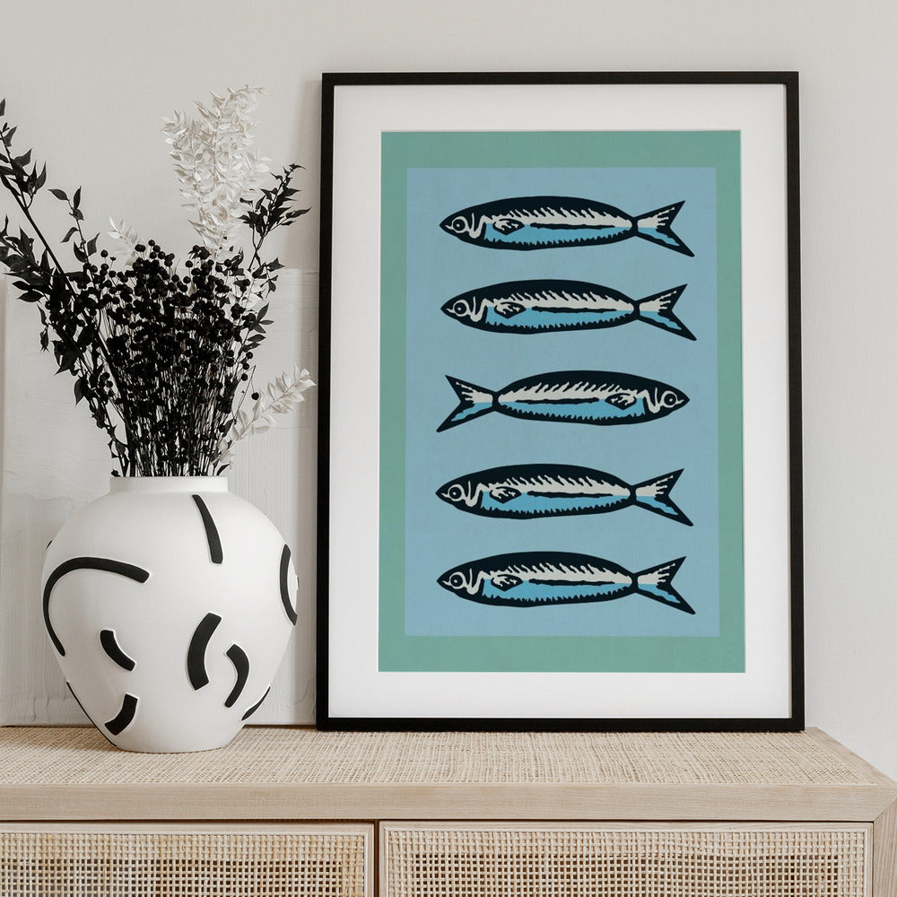 Sardines - Art Print by WallChart Art Studio