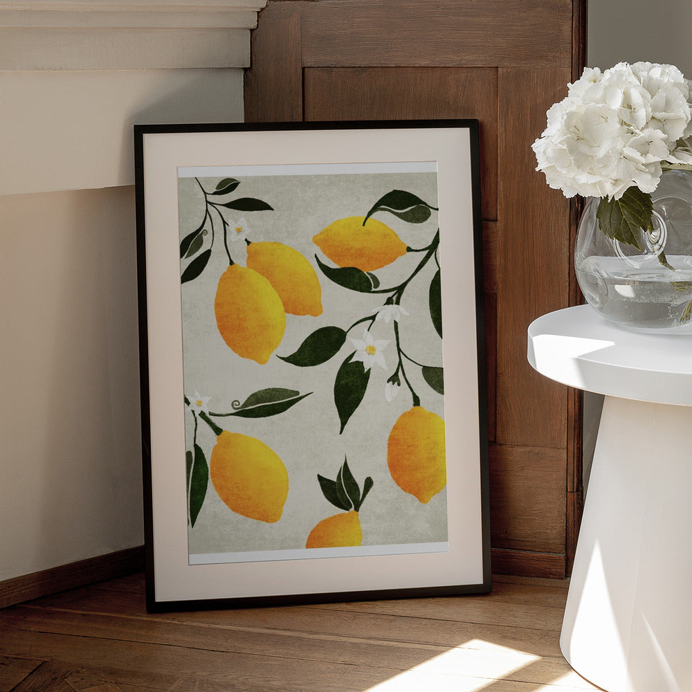 Citrus Symphony - Art Print by Emel Tunaboylu