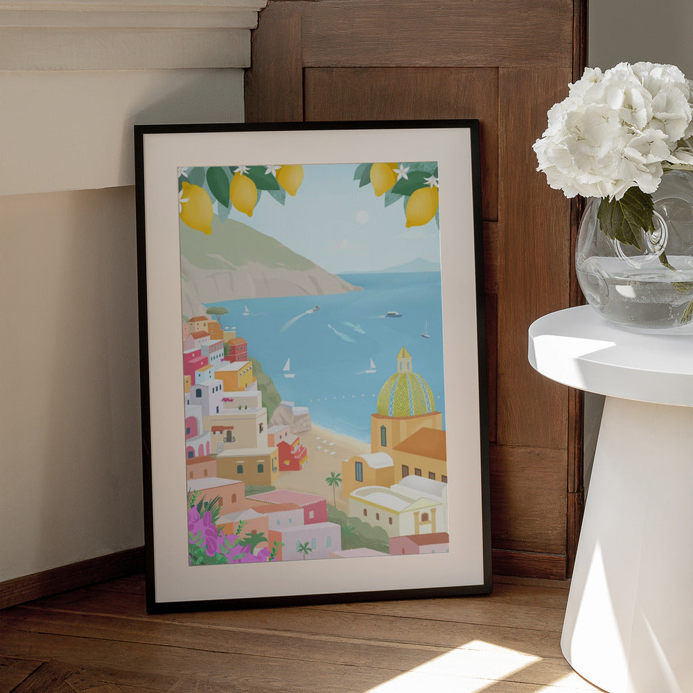 Positano, Italy - Art Print by Petra Lizde