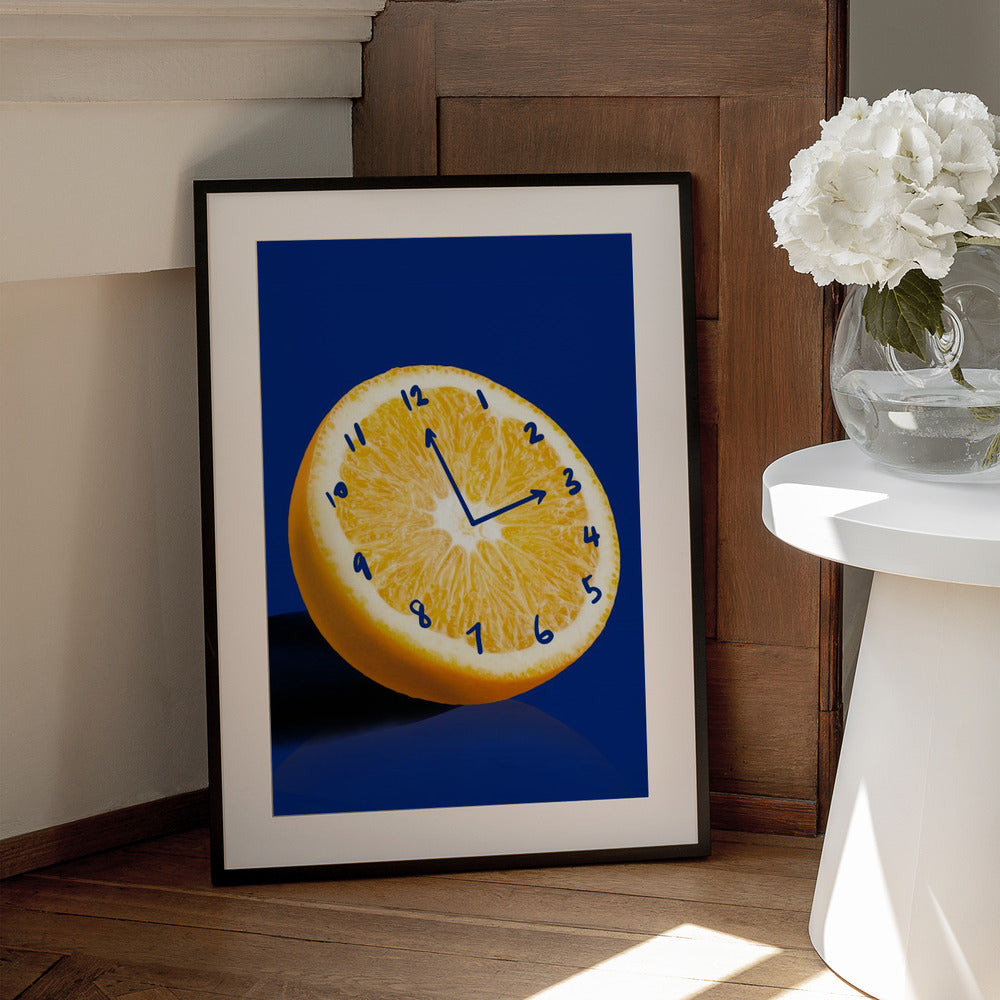 Citrus Timepiece - Art Print by Little Dean