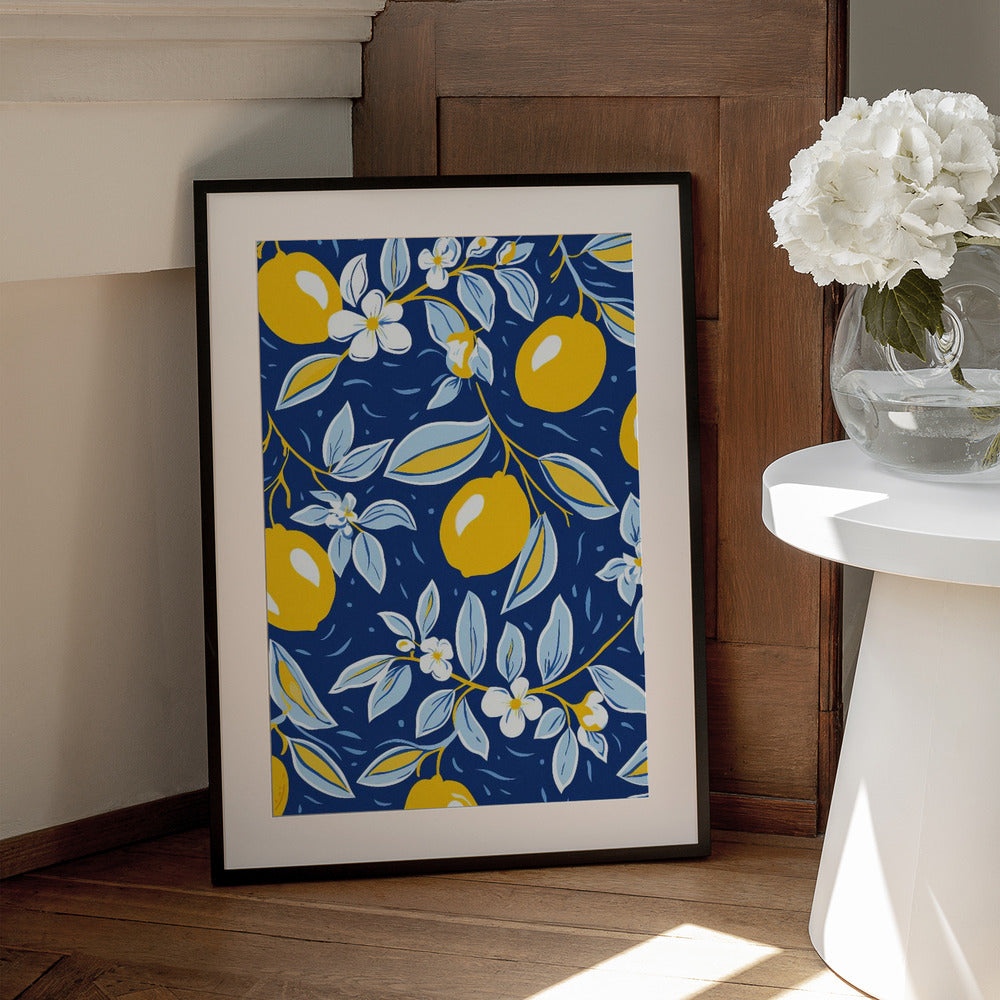Italien Lemons 2 - Art Print by Bilge Paksoylu